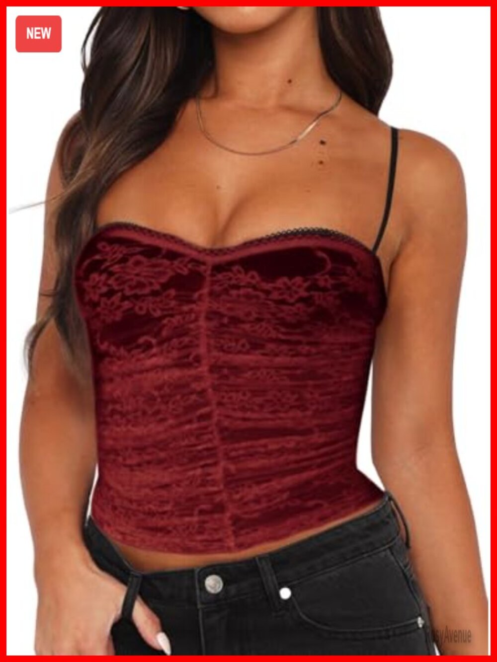 Lace Corset Tank Top Double Lined Shelf Bra Crop Top Date Night Club